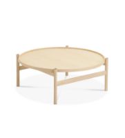 Billede af Brdr. Krüger HB Sofabord Ø: 100 cm - Hvidolieret Ahorn  
