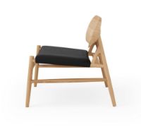 Billede af Brdr Krüger Ferdinand Lounge Stol SH: 41,5 cm - Eg/Black 30314