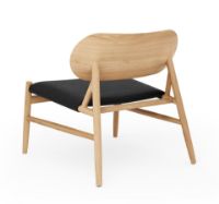 Billede af Brdr Krüger Ferdinand Lounge Stol SH: 41,5 cm - Eg/Black 30314