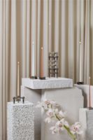 Billede af STOFF Nagel Reflect Candle Holder Small D: 4,5 cm - Black/Chrome