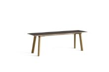 Billede af HAY CPH Deux 215 Bench 140x35x45 cm - Lacquered Solid Oak/Stone Grey Laminate