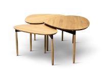 Billede af Bent Hansen Forma Indskudsborde 3 stk - Olieret Eg 