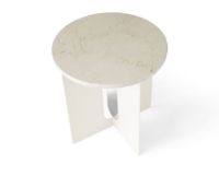 Billede af Audo Copenhagen Androgyne Table Top Ø: 42 cm - Crystal Rose Marble
