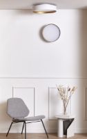 Billede af LOOM Design Lucia Loftlampe Ø: 35 cm - White/Gold 