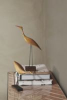 Billede af Warm Nordic Beak Bird Low Heron 19x20,5 cm - Olieret Eg