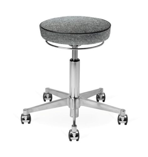 Vermund VL66 Taburet SH: 44-64 cm - Sort/Hvid