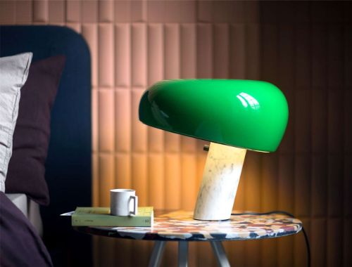 FLOS Snoopy Bordlampe H: 36,9 cm - Orange