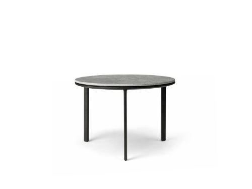 Vipp 423 Coffee Table Ø: 60 cm - Marble/Sky Grey