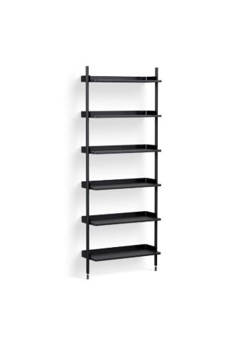 HAY Pier System 101 1 Column 82x209 cm - PS Black Steel/Black Anodised Profiles