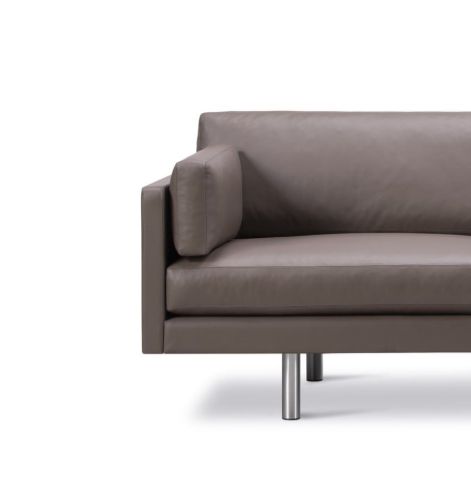 Erik Jørgensen EJ220 2062 2 Pers. Sofa 100 L: 212 cm - Brun Omni Læder/Krom