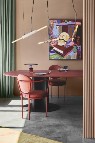 Design By Us Limbo L: 90 cm incl. 2x Tube Bulb Plissé - White Carrara