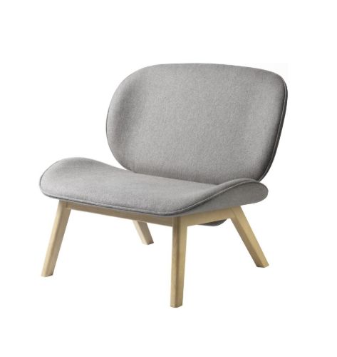 FDB Møbler L32 Suru Loungestol H: 82 cm - Eg/Grå