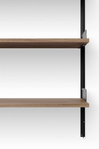 New Works Wall Shelf 1900 190x83,5 cm - Walnut/Black