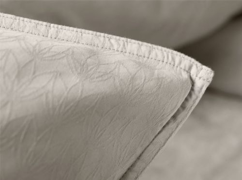 FDB Møbler R34 Tulipan Sengesæt m. knapper 140x200 cm - Beige