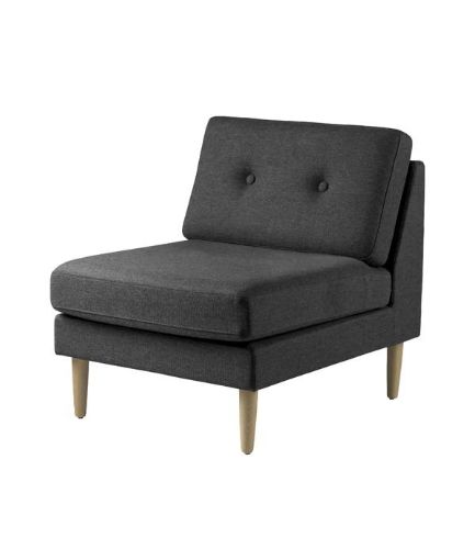 FDB Møbler L42 Firhøj Midter Sofamodul B: 70 cm - Mørkegrå