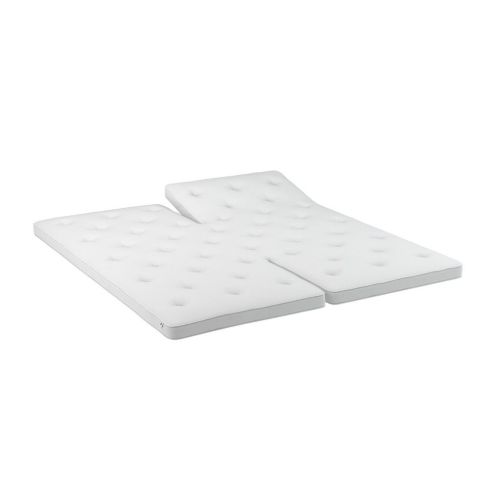 GOD NAT Odin Quilt Latex 60 Vendbar Sommer/Vinter Split Topmadras 160x200cm - Hvid