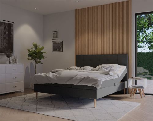 GOD NAT Odin Trenset Gavl Møbeltekstil 150x120cm - Antracit