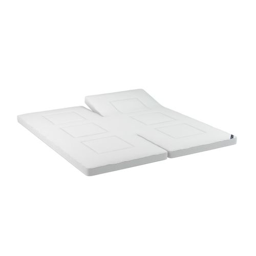 GOD NAT Odin Deluxe Natur Latex 60 Vendbar Sommer/Vinter Split Topmadras 160x200cm - Hvid