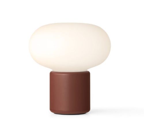 New Works Karl-Johan Portable Table Lamp H: 18 cm - Earth Red