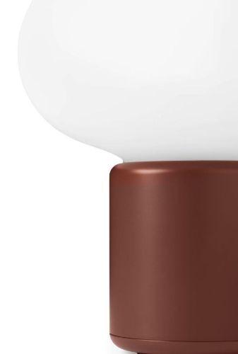 New Works Karl-Johan Portable Table Lamp H: 18 cm - Earth Red