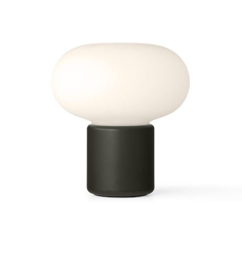 New Works Karl-Johan Portable Table Lamp H: 18 cm - Forest Green