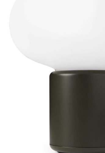 New Works Karl-Johan Portable Table Lamp H: 18 cm - Forest Green