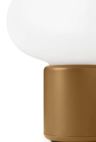 New Works Karl-Johan Portable Table Lamp H: 18 cm - Ochre Yellow