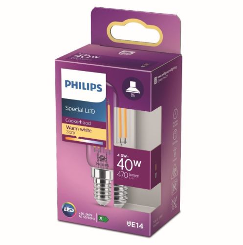 PHILIPS LED Classic 40W E14 - Varm Hvid/Klar