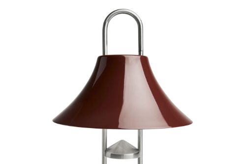 HAY Mousqueton Portable Lampe H: 30 cm - Iron Red