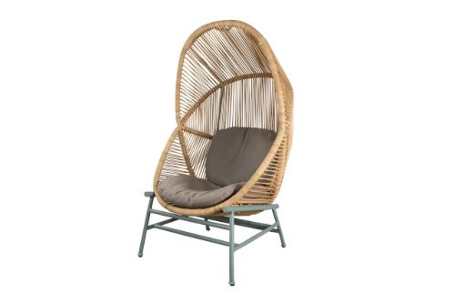 Cane-line Outdoor Hive Hængestol inkl. Stel og Hynder - Natural/Dusty Green/Taupe