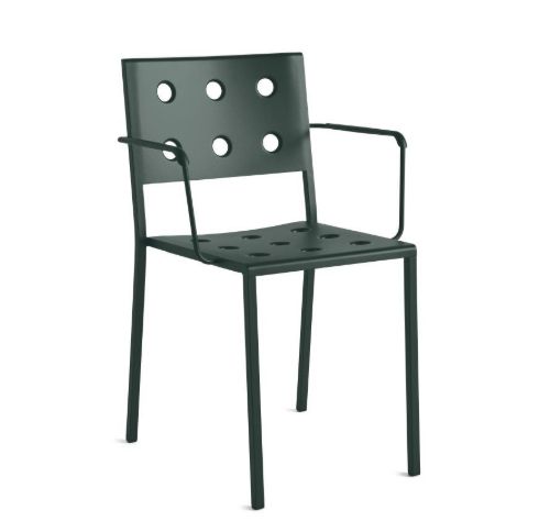 HAY Balcony Dining Armchair SH: 46 cm - Dark Forest