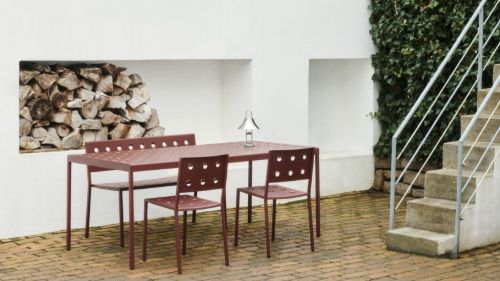 HAY Balcony Dining Bench L: 114 cm - Iron Red