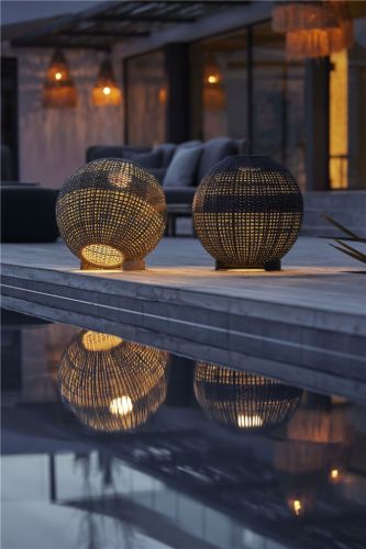 Cane-line Outdoor Illusion Rund Lampe Ø: 51 cm - Taupe VARESÆT