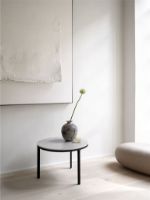 Billede af Vipp 423 Coffee Table Ø: 60 cm - Marble/Sky Grey 