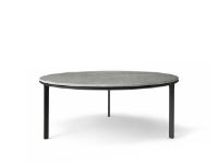 Billede af Vipp 425 Coffee Table Ø: 90 cm - Marble/Sky Grey