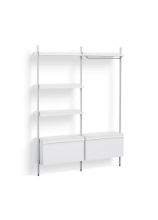 Billede af HAY Pier System 1082 2 Columns 162x209 cm - PS White Steel/Clear Anodised Profiles
