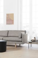 Billede af Erik Jørgensen EJ220 2062 2 Pers. Sofa 100 L: 212 cm - Brun Omni Læder/Krom