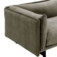 Billede af Wendelbo Kite 2,5 Seater Sofa L: 230 cm - Sortbejdset Eg/Roco Col. 8