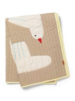 Billede af Ferm Living Bird Quilted Blanket 80 x 110 cm - Sand 