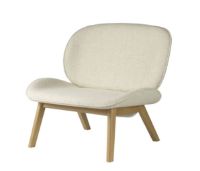Billede af FDB Møbler L32 Suru Loungestol H: 82 cm - Eg/Lys Beige 