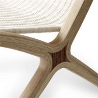 Billede af &Tradition X HM10 Lounge Chair SH: 46 cm - Natural Rattan/Eg