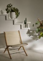 Billede af &Tradition X HM10 Lounge Chair SH: 46 cm - Natural Rattan/Eg