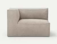 Billede af Ferm Living Catena Armrest Left L400 Confetti Boucle 76x138 cm - Light Grey 