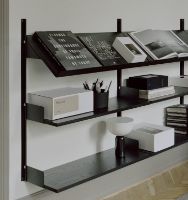 Billede af New Works Office Shelf 900 94x163,5 cm - Black Ash/Black