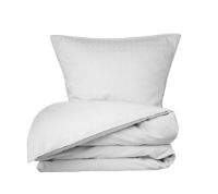 Billede af FDB Møbler R34 Tulipan Sengesæt m. knapper 140x200 cm - Hvid