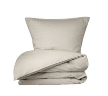 Billede af FDB Møbler R34 Tulipan Sengesæt m. knapper 140x220 cm - Beige