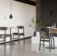 Billede af Mater Conscious Chair BM3162 SH: 46 cm - Black Beeck/Coffee Black