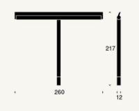 Billede af FROST NOVA2 Bruseskraber m. holder B: 26cm - Poleret