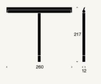 Billede af FROST NOVA2 Bruseskraber m. holder B: 26cm - Mat Hvid