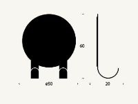 Billede af FROST NOVA2 Bruseskraber krog Ø: 5 cm - Poleret